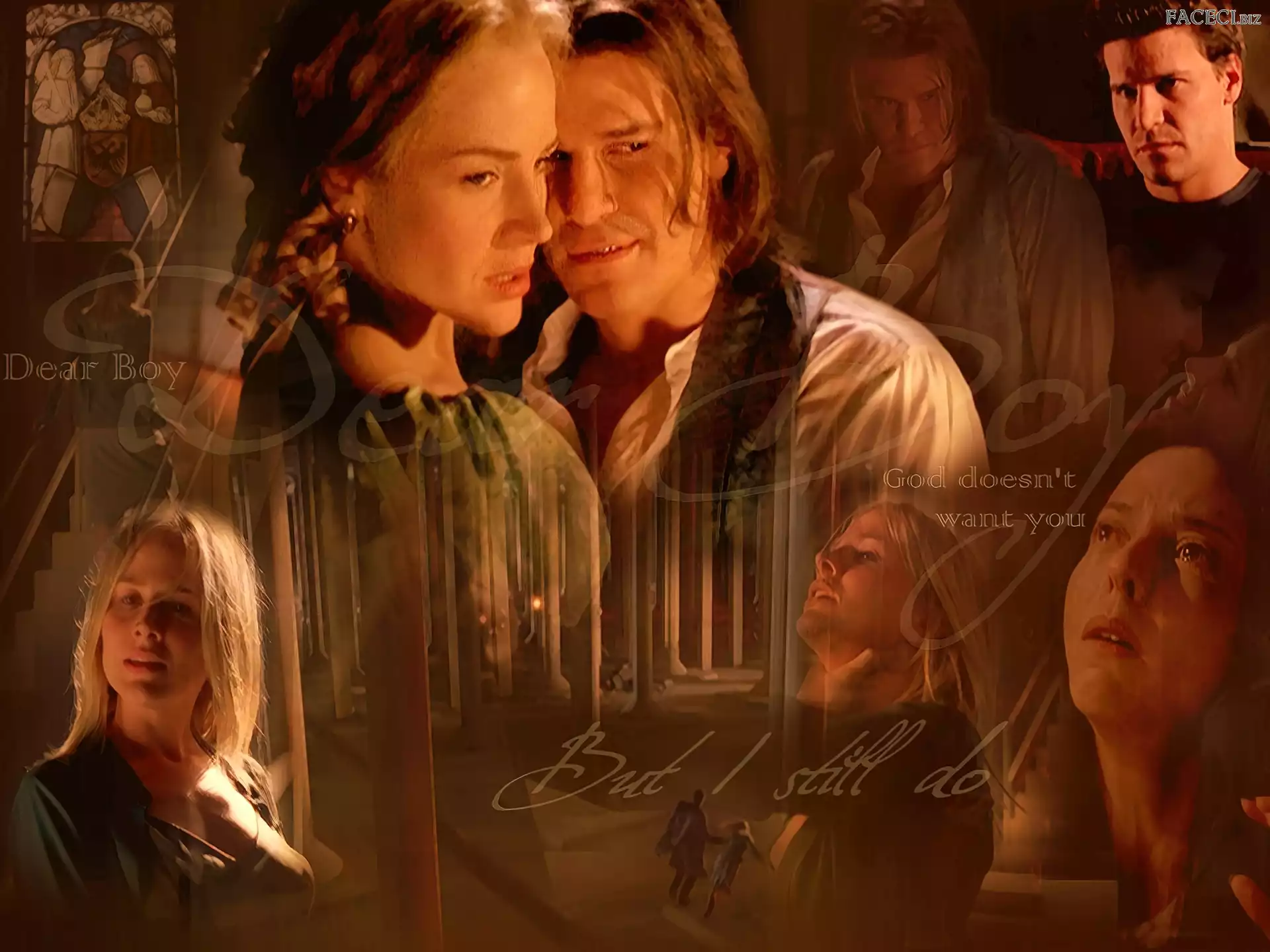 kobiety, David Boreanaz, sługie włosy