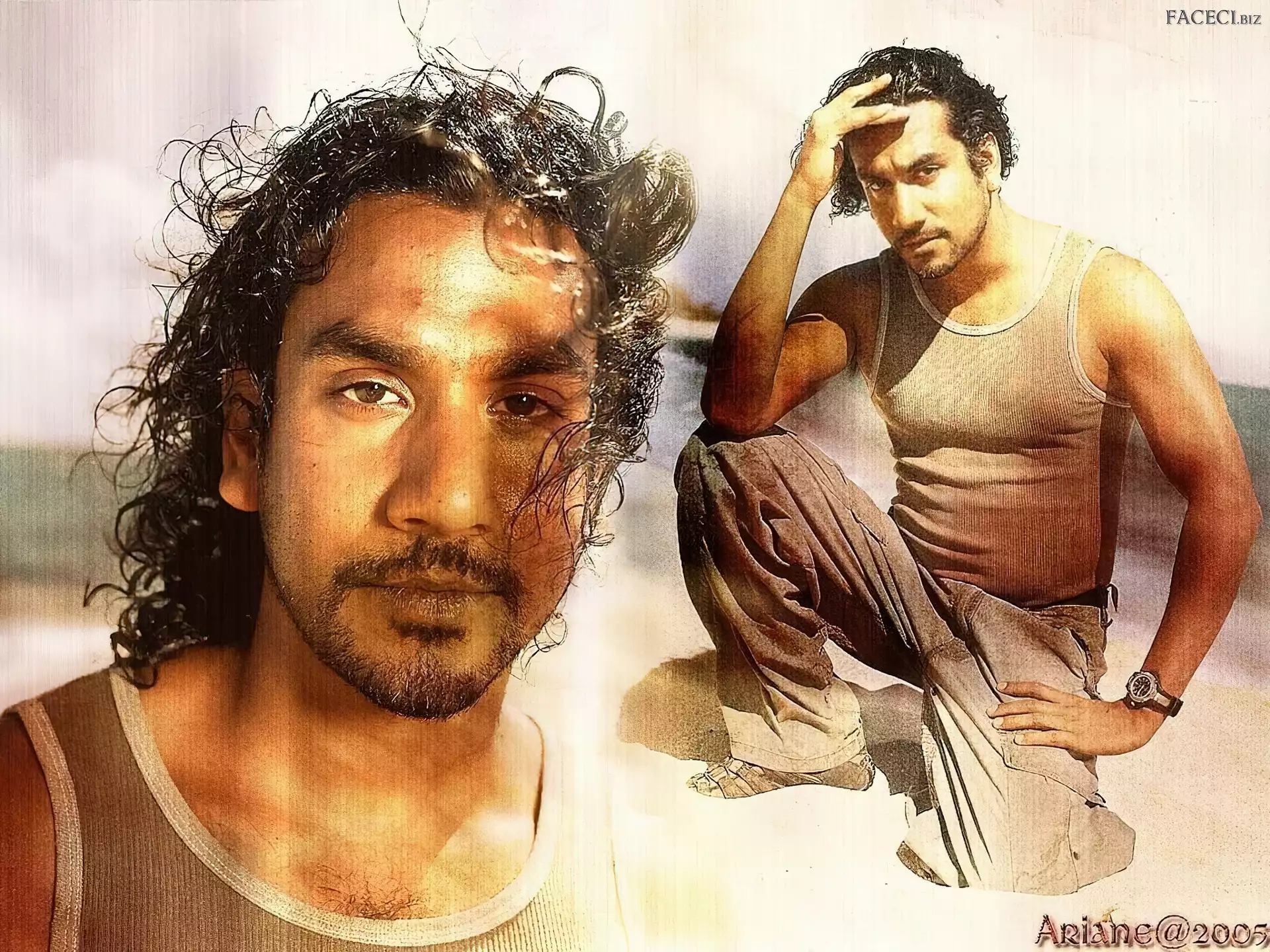 plaża, Naveen Andrews, Lost, Serial, Zagubieni